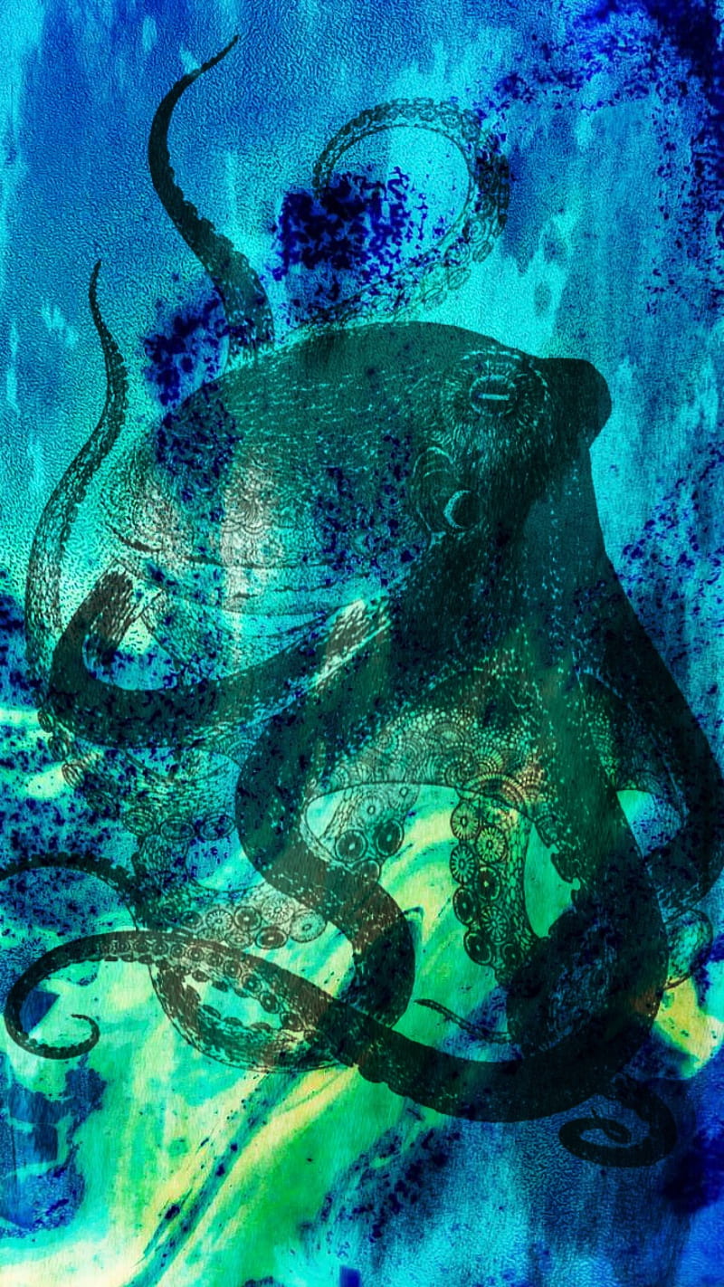 Download wallpaper 1280x2120 elephant octopus wall art iphone 6 plus  1280x2120 hd background 2722