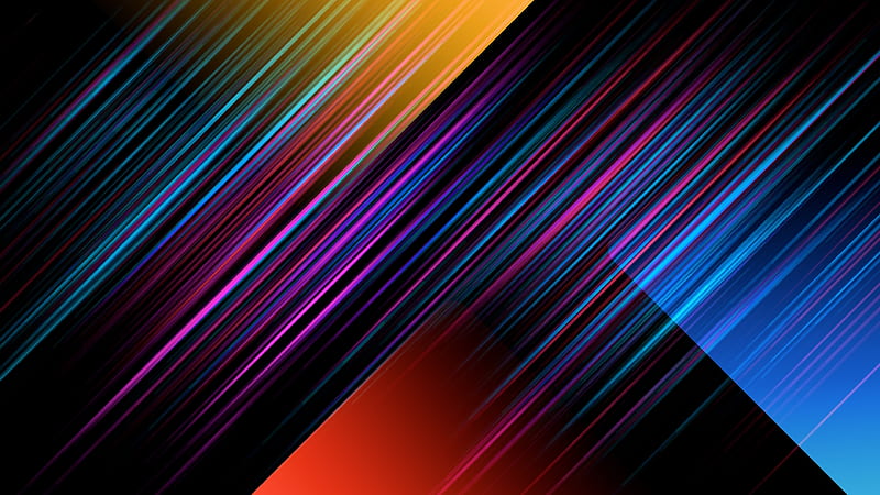 Multi-color, diagonal lines, abstract, HD wallpaper