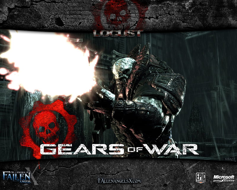 Gears of War, fallen, challenging, game, locust, video, angels, HD wallpaper