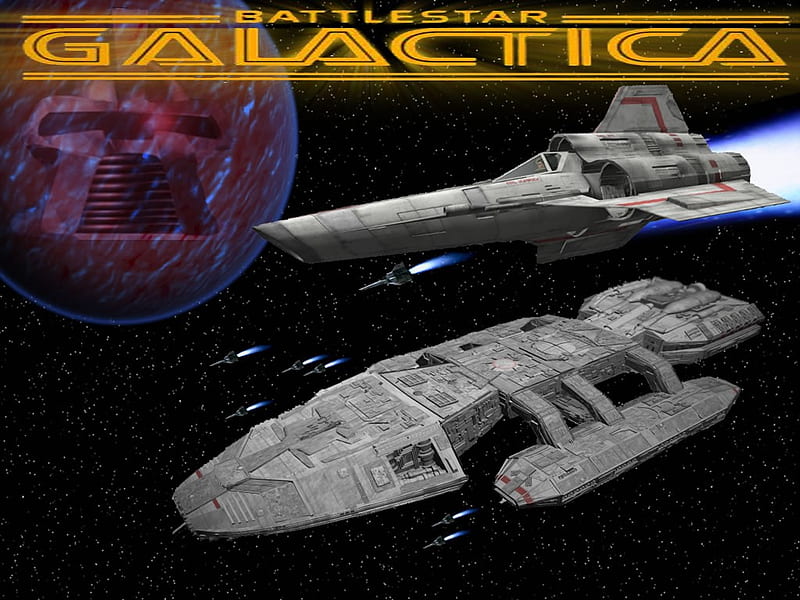 Battlestar Galactica, ship, space, science, fiction spaceship, scifi, battlestar, viper, galactica, HD wallpaper