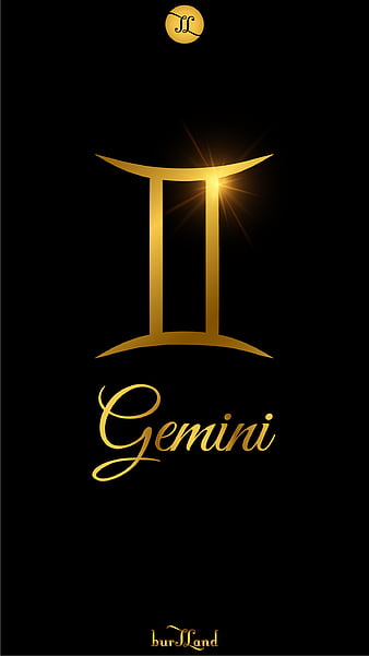VIP Gemini, Burjland, Burjland Gemini, Ekizler burcu, Gemini sign, Gemini, Golden, ikizler burcu, luxury zodiac, HD phone wallpaper