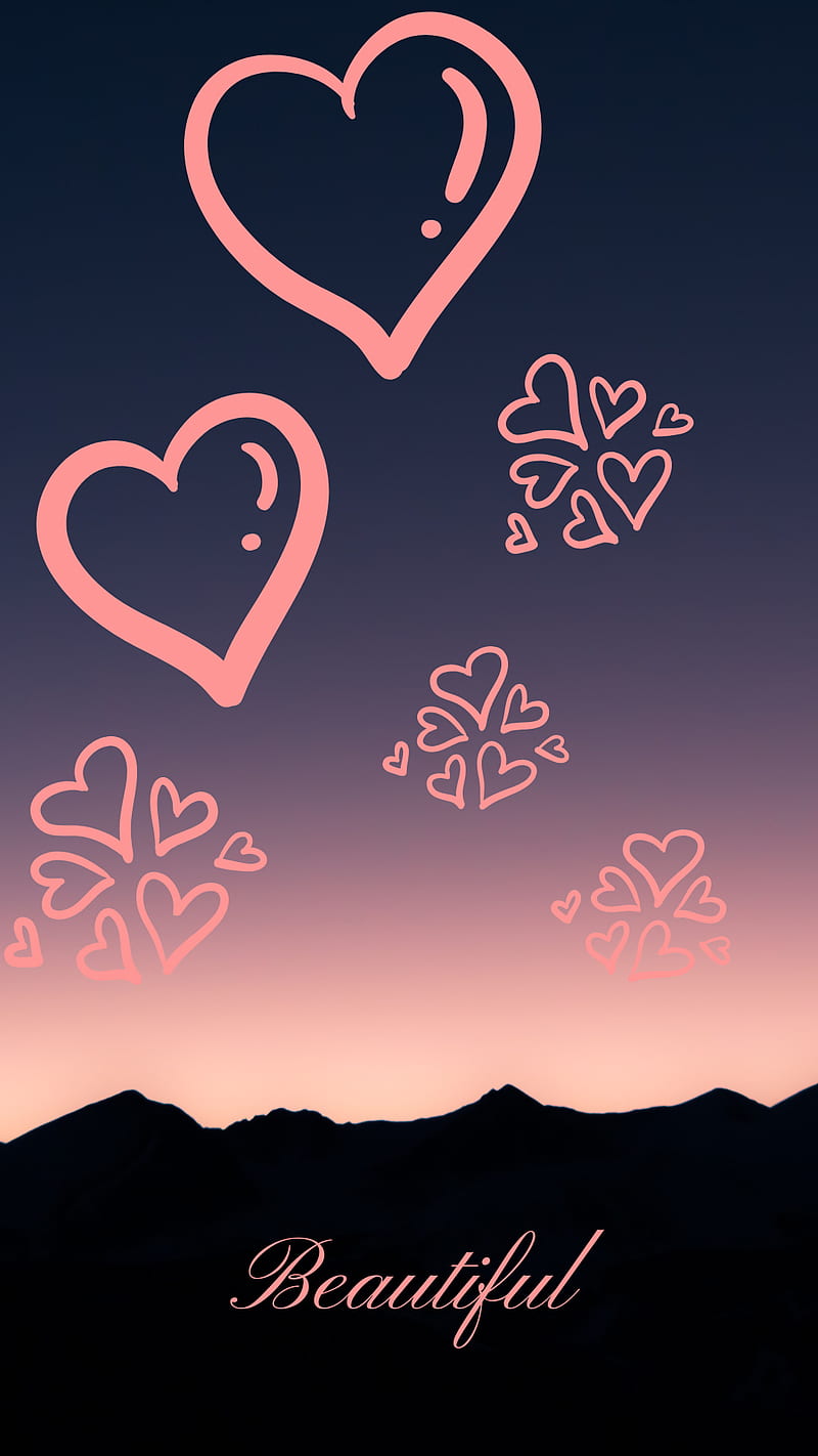 Beautiful , encouragement, quotes, night, soon, os, well, pop, heart, corazones, pink, HD phone wallpaper