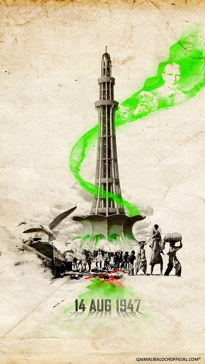 Premium Vector  Independence day poster design of pakistan day