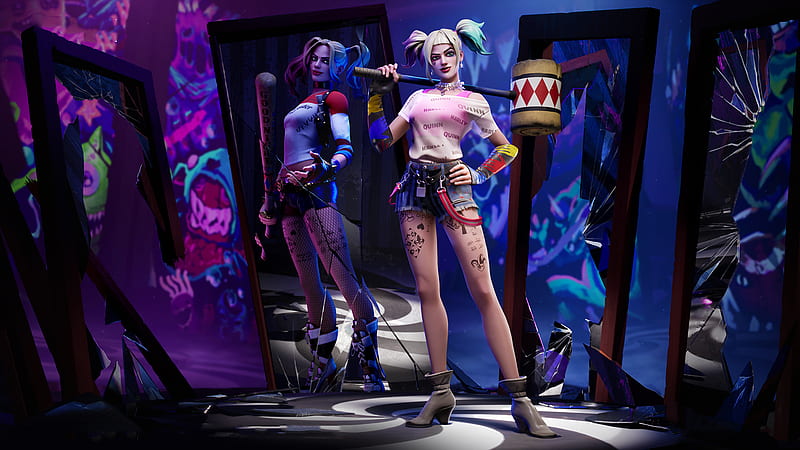 Harley Quinn Fortnite Outfit, HD wallpaper