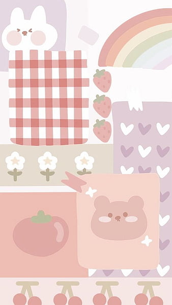 CUTE, bunny, flowers, happy, hello, kawaii, litlle, mix, owl, owls, HD  phone wallpaper | Peakpx