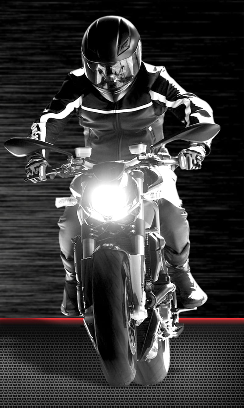 Motorcycle, black, cool, engine, kawasaki, rider, white, HD phone wallpaper