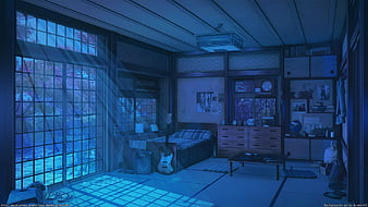 Không gian đầy bí ẩn và bí mật trong căn phòng tối tăm sẽ khiến bạn phải tò mò muốn xem bức ảnh Anime đầy tinh tế và bắt mắt với phông nền đậm chất nghệ thuật.
