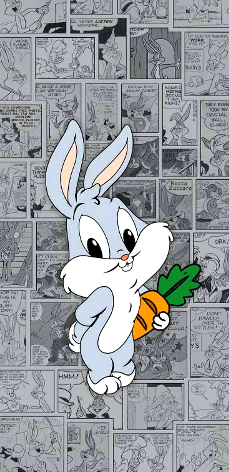 Cute Bugs Bunny Cartoon Dark Illust Art iPhone 8 Wallpapers Free Download