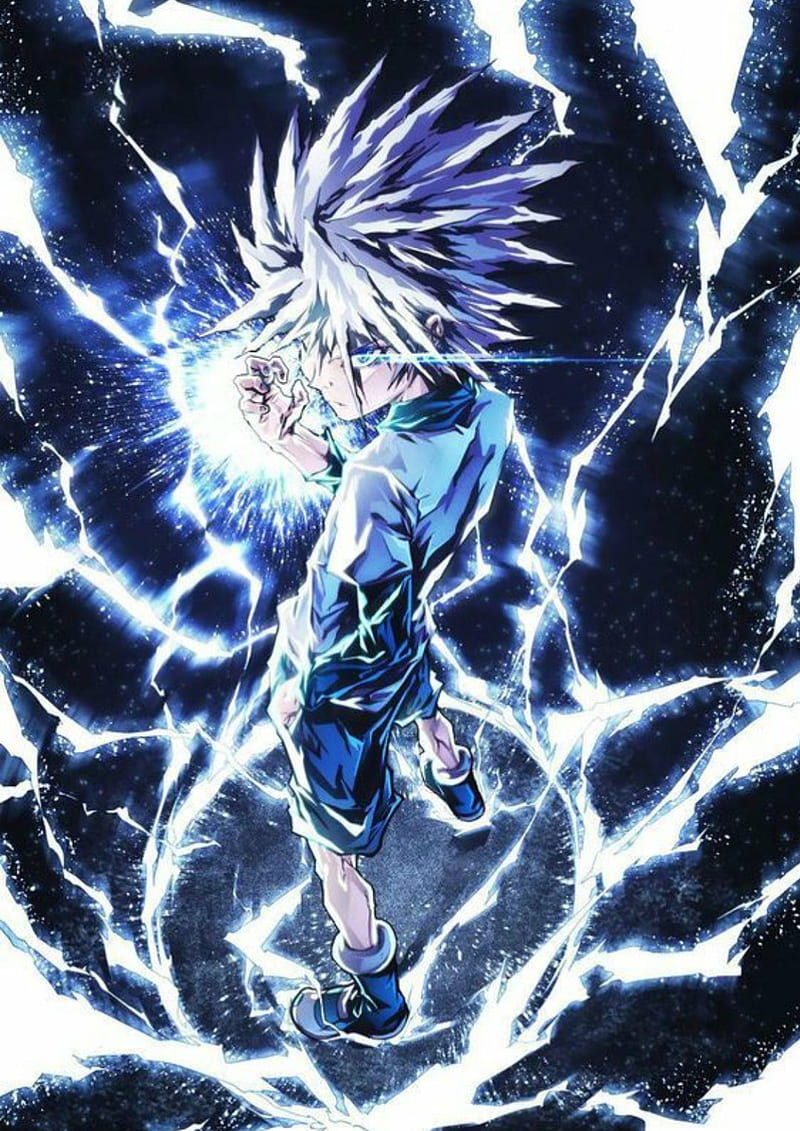 Killua Lightning Hunter X Hunter 4K Phone iPhone Wallpaper #5260b