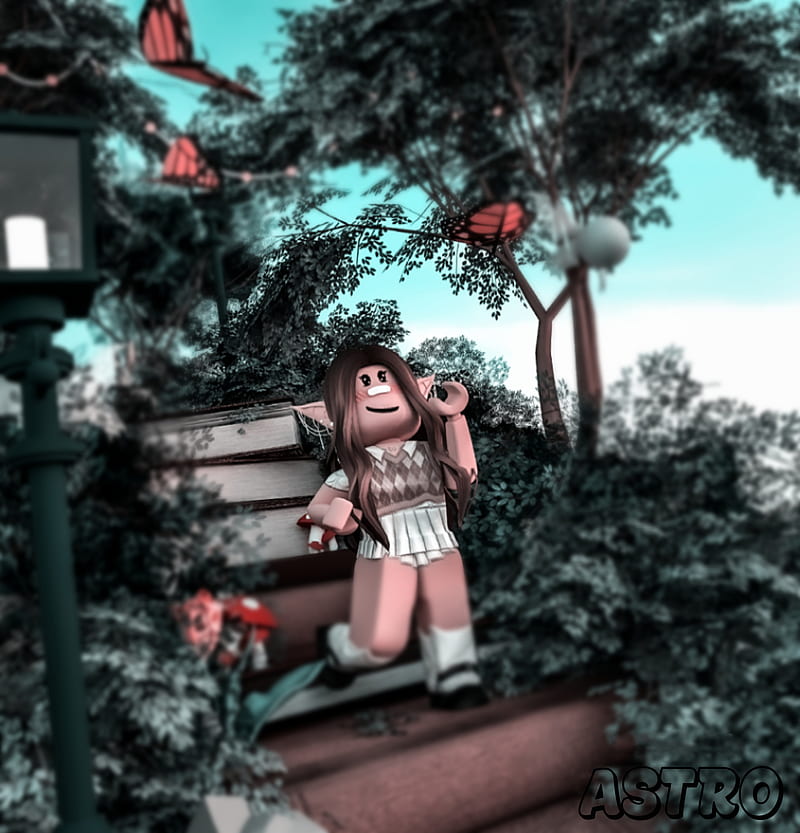 Aesthetic Vintage, android, art, garden, iphone, roblox, roblox art, tiktok, HD phone wallpaper