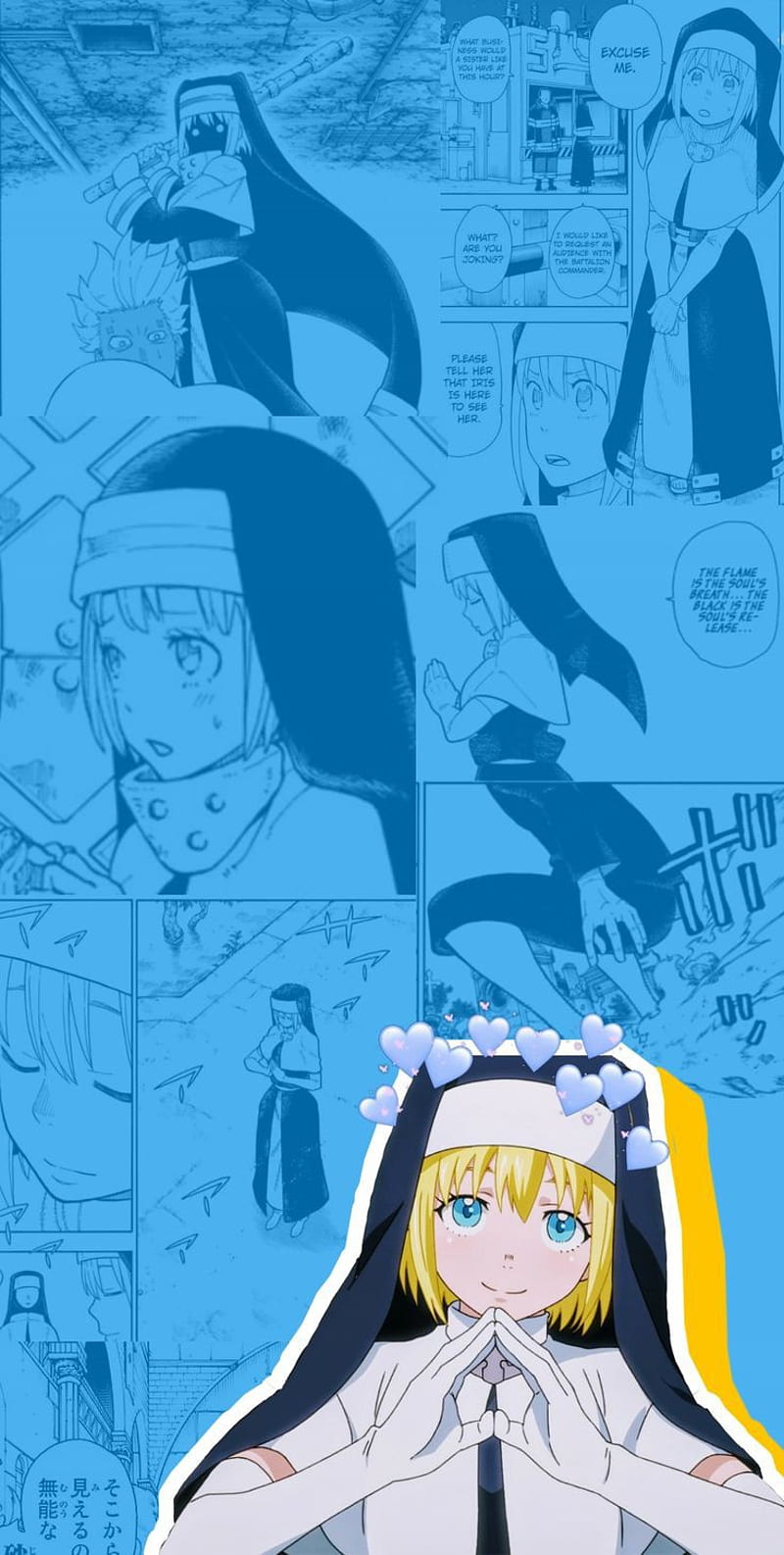 Fire Force Iris, anime, blue, sister, HD phone wallpaper | Peakpx
