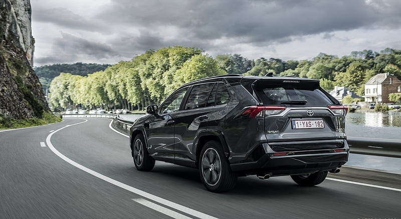 2021 Toyota RAV4 Plug-In Hybrid (Euro-Spec) - Rear Three-Quarter, car ...