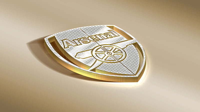 Arsenal Golden Logo Arsenal, HD wallpaper