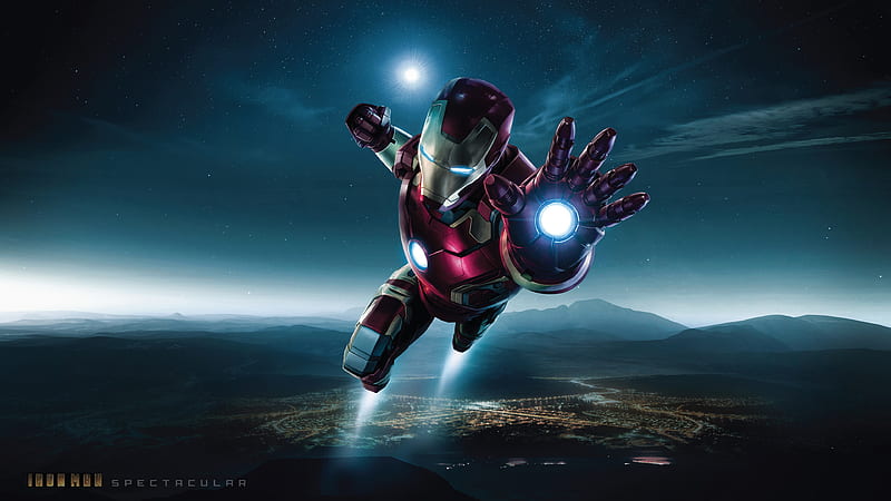 Spectacular Iron Man , iron-man, artwork, artist, digital-art, superheroes, behance, HD wallpaper