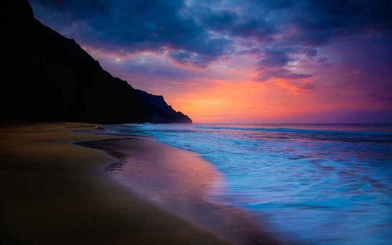 Sea sun beautiful-scenery, HD wallpaper