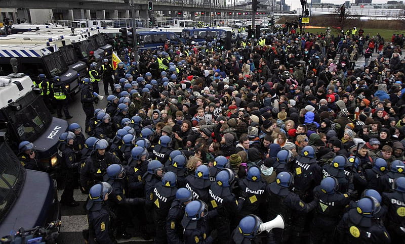 Danish Riot Police, places, graphy, people, HD wallpaper