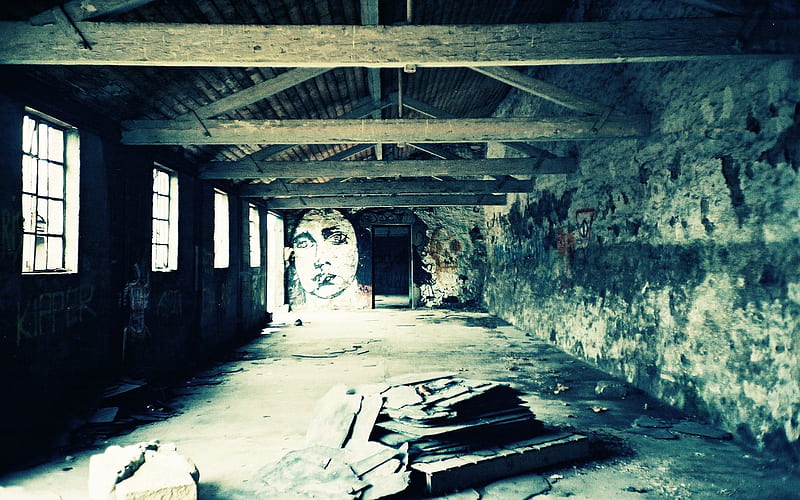 Abandoned Warehouse Urban Decay in Lomo, HD wallpaper