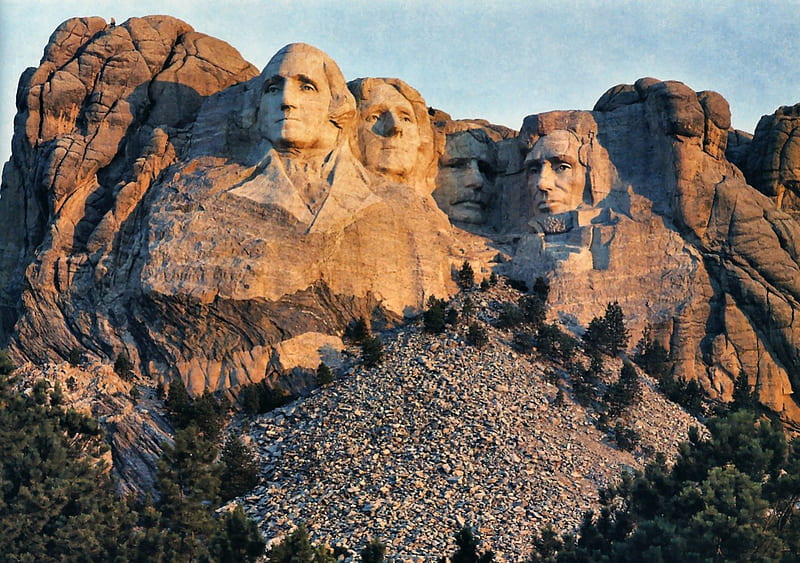 Mount Rushmore National Park 1, USA, National Park, South Dakota, Mount Rushmore, graphy, wide screen, scenery, landscape, HD wallpaper