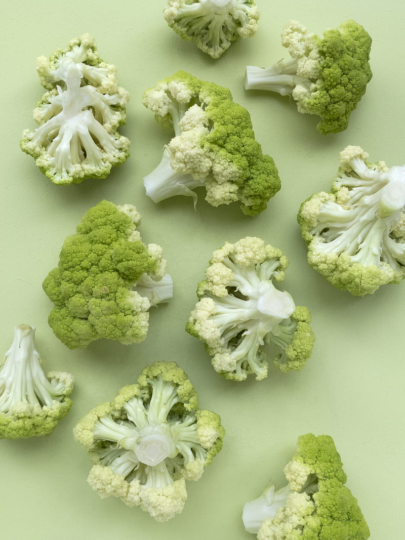 high angle of broccoli, HD phone wallpaper