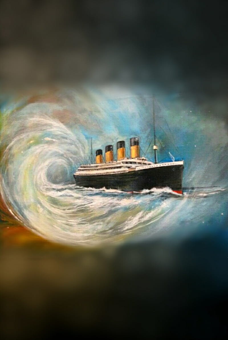 Edited Titanic Art, ship, titanic, titanic art, white star line, HD phone  wallpaper | Peakpx