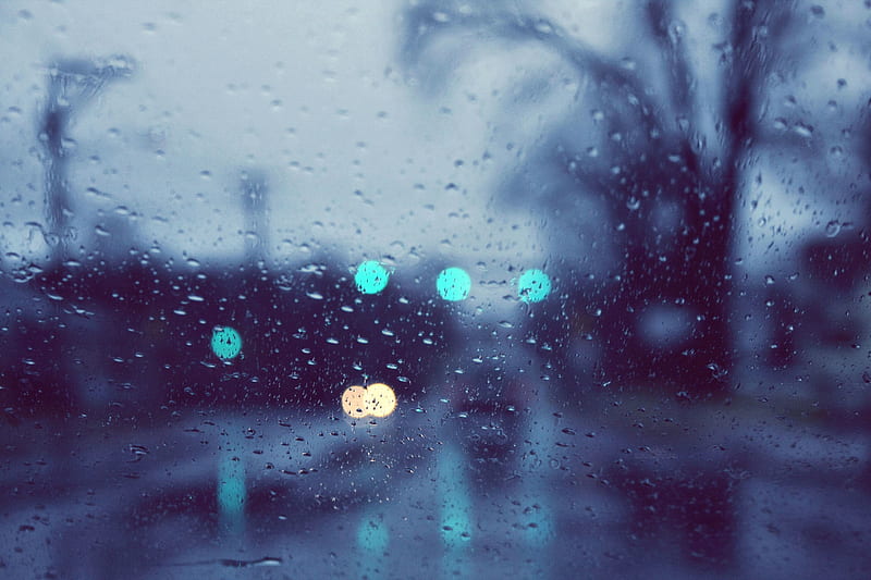 Rainy Day II, pretty, window, abstract, rainy, lights, textures, graphy,  3d, HD wallpaper | Peakpx