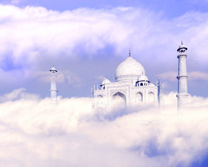 Taj Mahal With, cute, love, taj mahal, HD wallpaper
