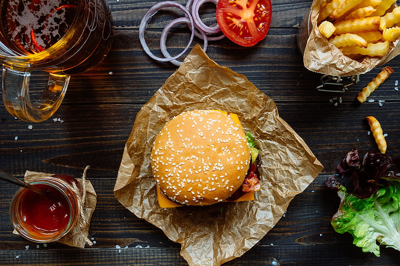 Food, Burger, Still Life, HD wallpaper