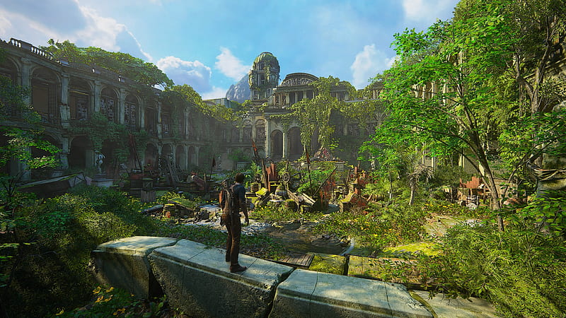 uncharted 4: a thief's end, ruins, green, Games, HD wallpaper