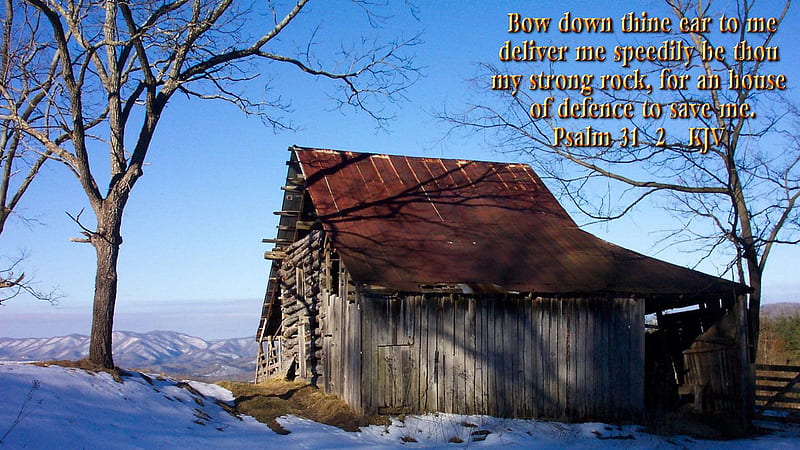 Bow Down Thine Ear To Me Deliver Me Speedily Be Thou My Strong Rock Inspirational, HD wallpaper