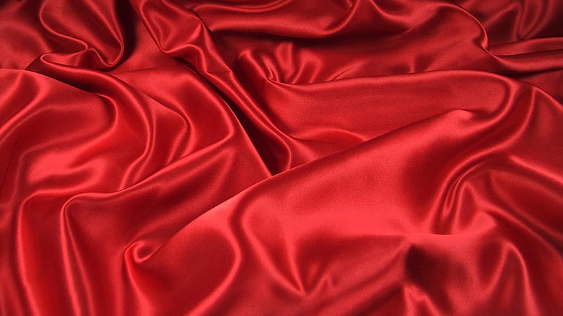 Red Textile Satin Fabric Cloth Red, HD wallpaper