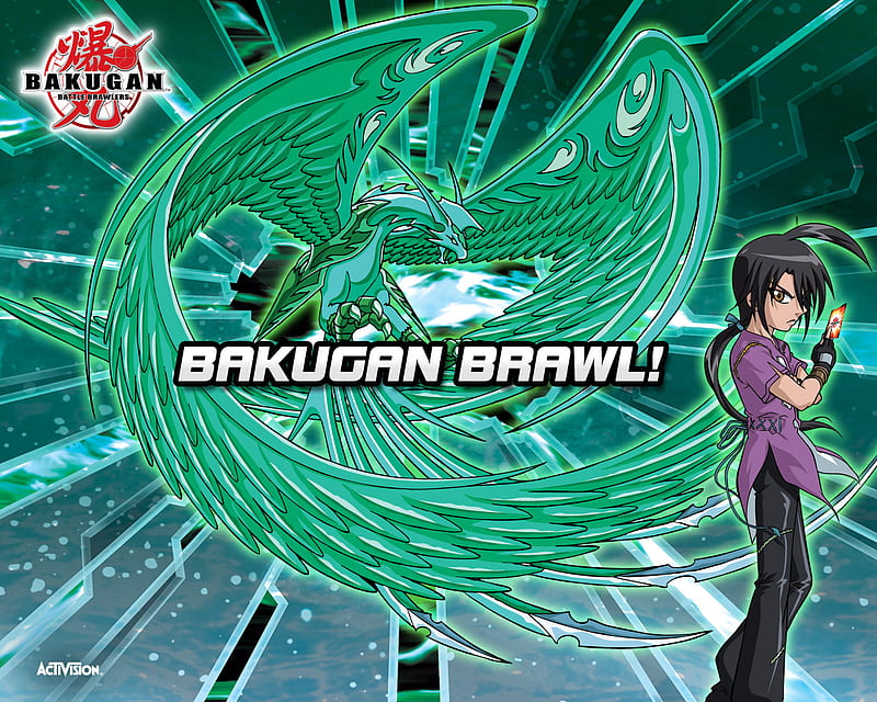 Bakugan Brawl!, skyrus, battle brawlers, bakugan, shun, HD wallpaper