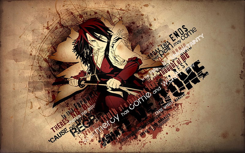 Drifters, anime, sword, battle  1366x768 Wallpaper 