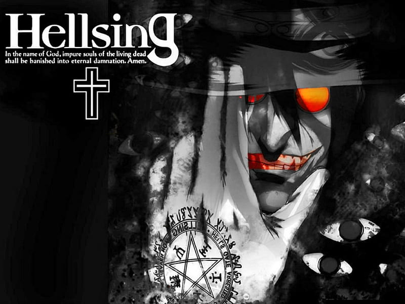 Hellsing Anime, goth, vampire, anime, dark, HD wallpaper | Peakpx