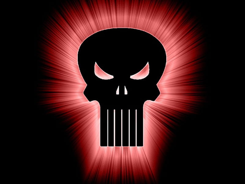 punisher, glowing, skull, pink, HD wallpaper punisher, glowing, skull, pink, HD wallpaper