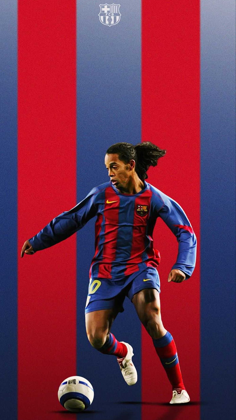 Ronaldinho, barcelona, brazil, champions, football, football, futebol, player, soccer, team, HD phone wallpaper