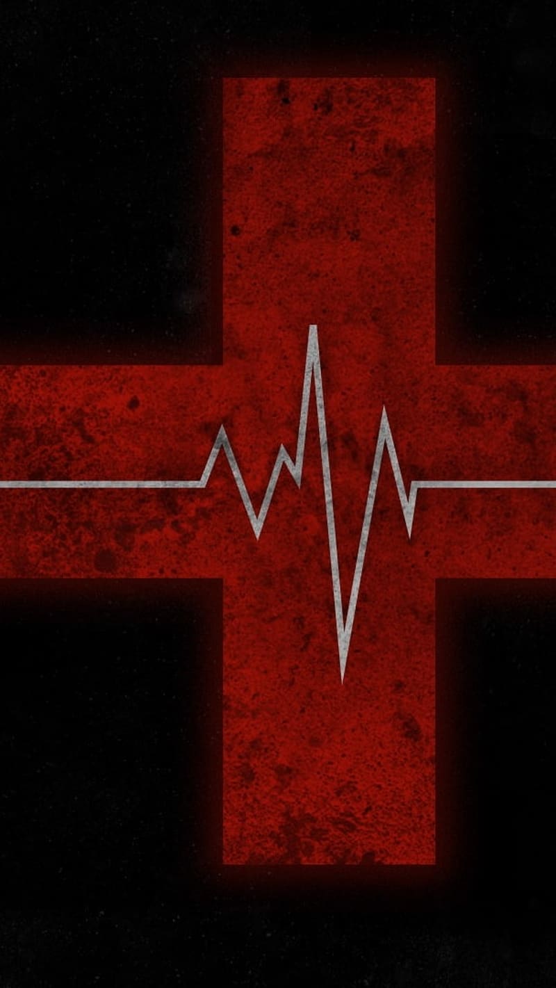 Heartbeat, cross heart, cross, heart, HD phone wallpaper | Peakpx