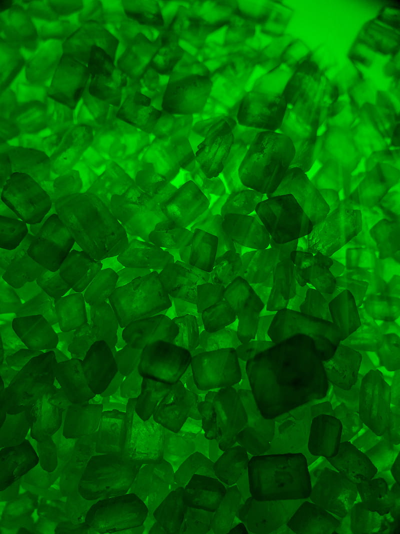 stones, crystals, rays, green, HD phone wallpaper