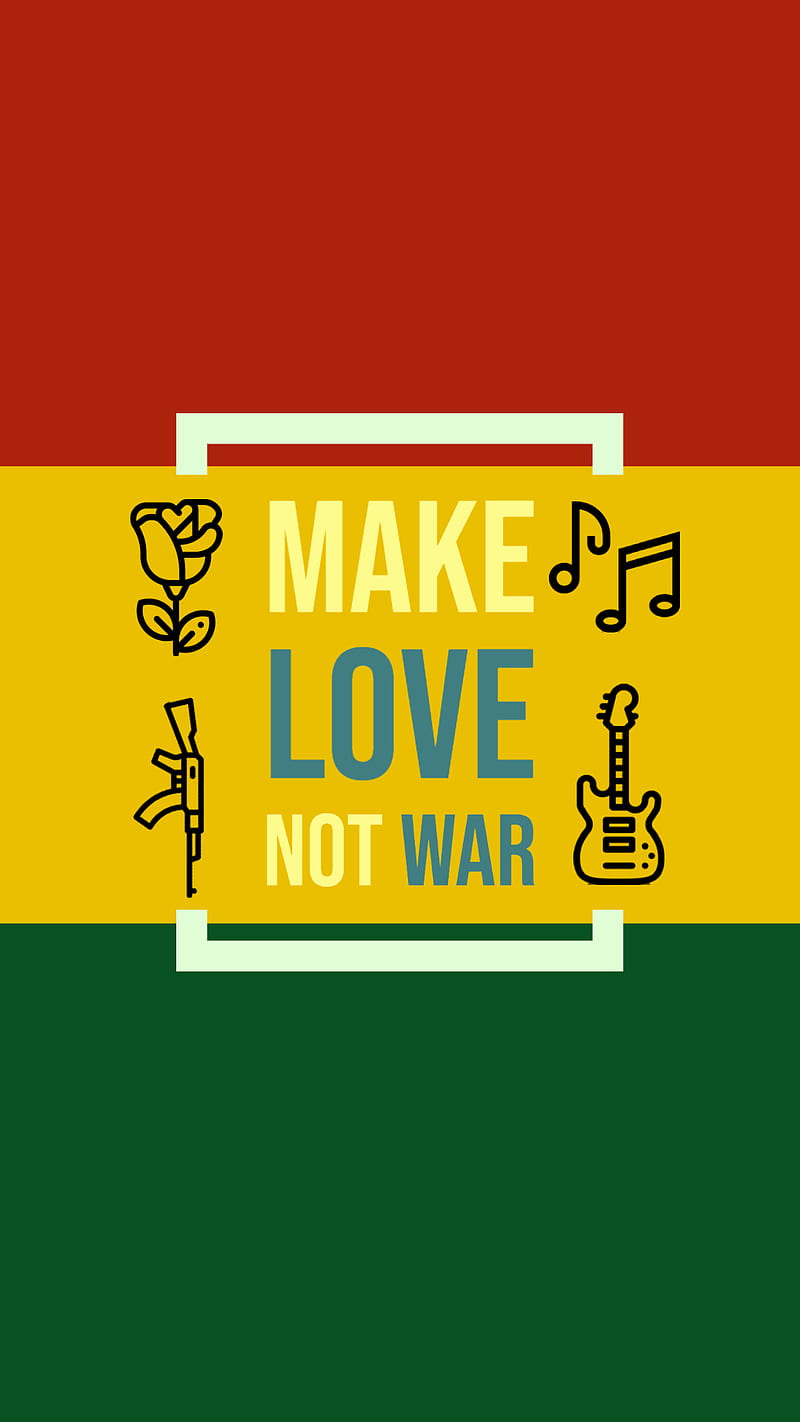 Love not war1, iphone, jah, mobile, peace, rasta, world, HD phone wallpaper