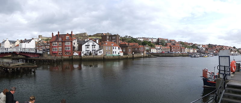 Whitby, panoramas, seaside, towns, yorkshire, HD wallpaper