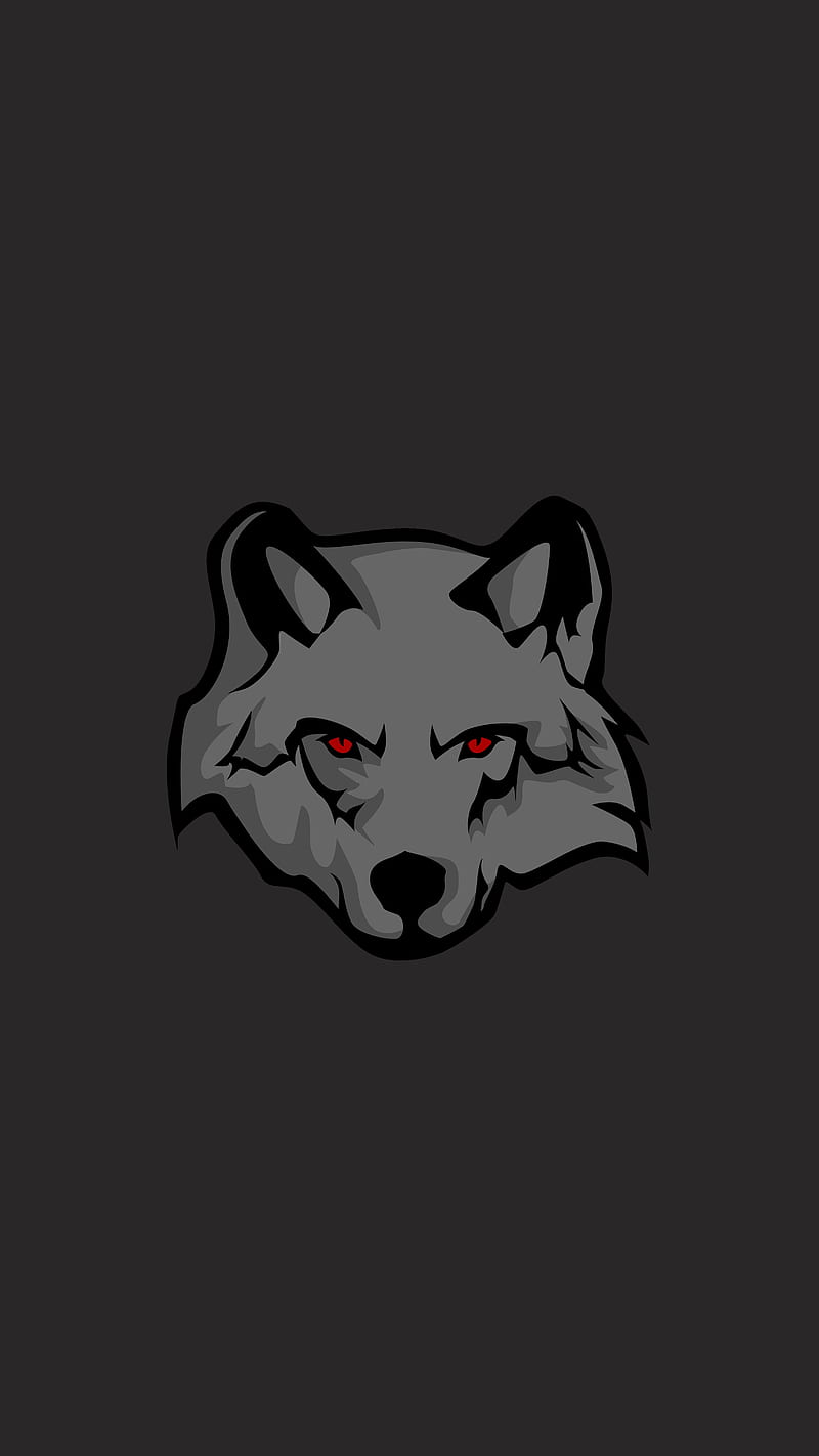 wolf, sticker, art, predator, HD phone wallpaper