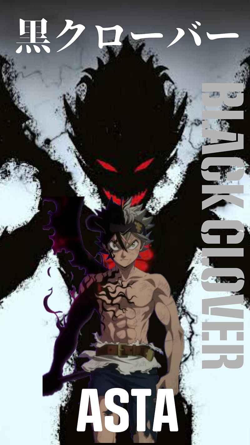 Japanese Anime Wallpaper Black Clover Asta X Evil Manga Poster