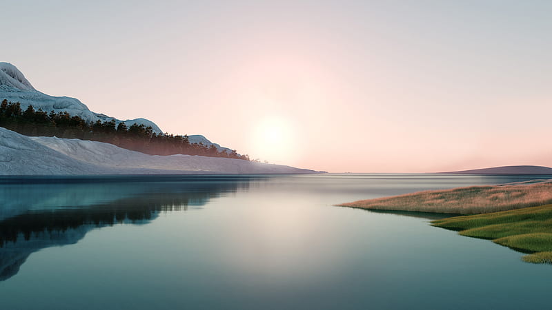 Landscape River Sun Windows 11 Windows 11, HD wallpaper