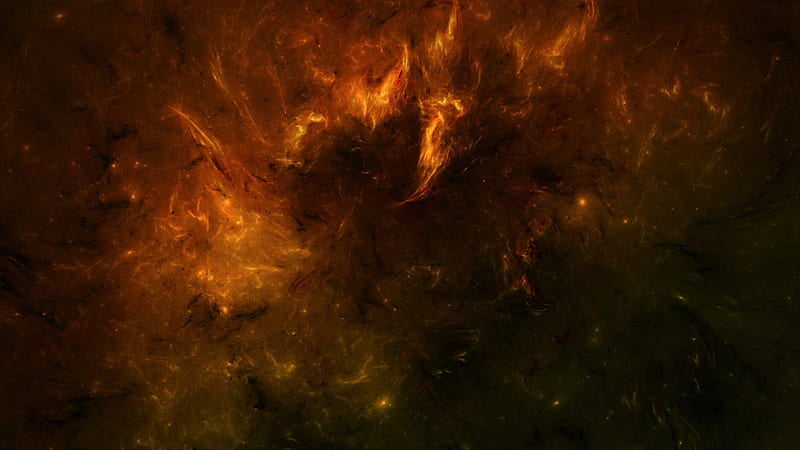 Burning Nebula, gases, 3D, space, graphics, galaxies, HD wallpaper | Peakpx