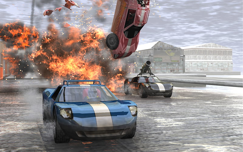 Blow up, car, game, racing, mashed, fast, HD wallpaper