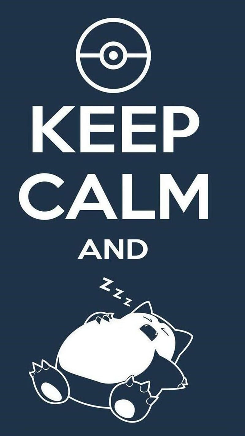 Keep-Calm-And-Sleep, phrase, pokemon, funny, HD phone wallpaper
