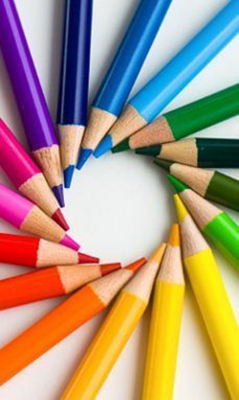 Color pencil, colour, HD phone wallpaper | Peakpx
