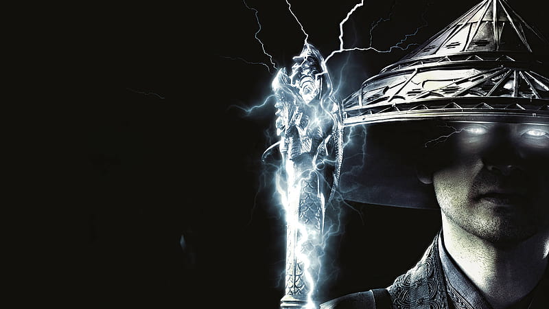 Raiden on a black background character of the movie Mortal Kombat, 2021, HD wallpaper