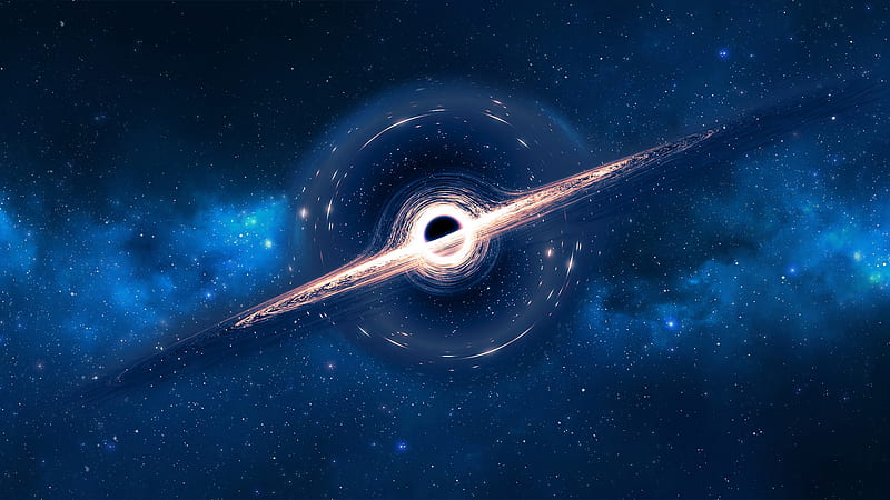 Gargantua black hole Wallpaper 4K Astronaut Interstellar Cosmos 9611