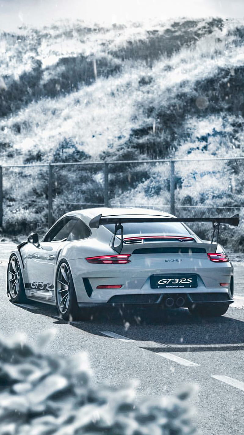 Porsche Gt3rs Porsche Gt White Car Supercar Sports America New Snow Hd Mobile Wallpaper Peakpx