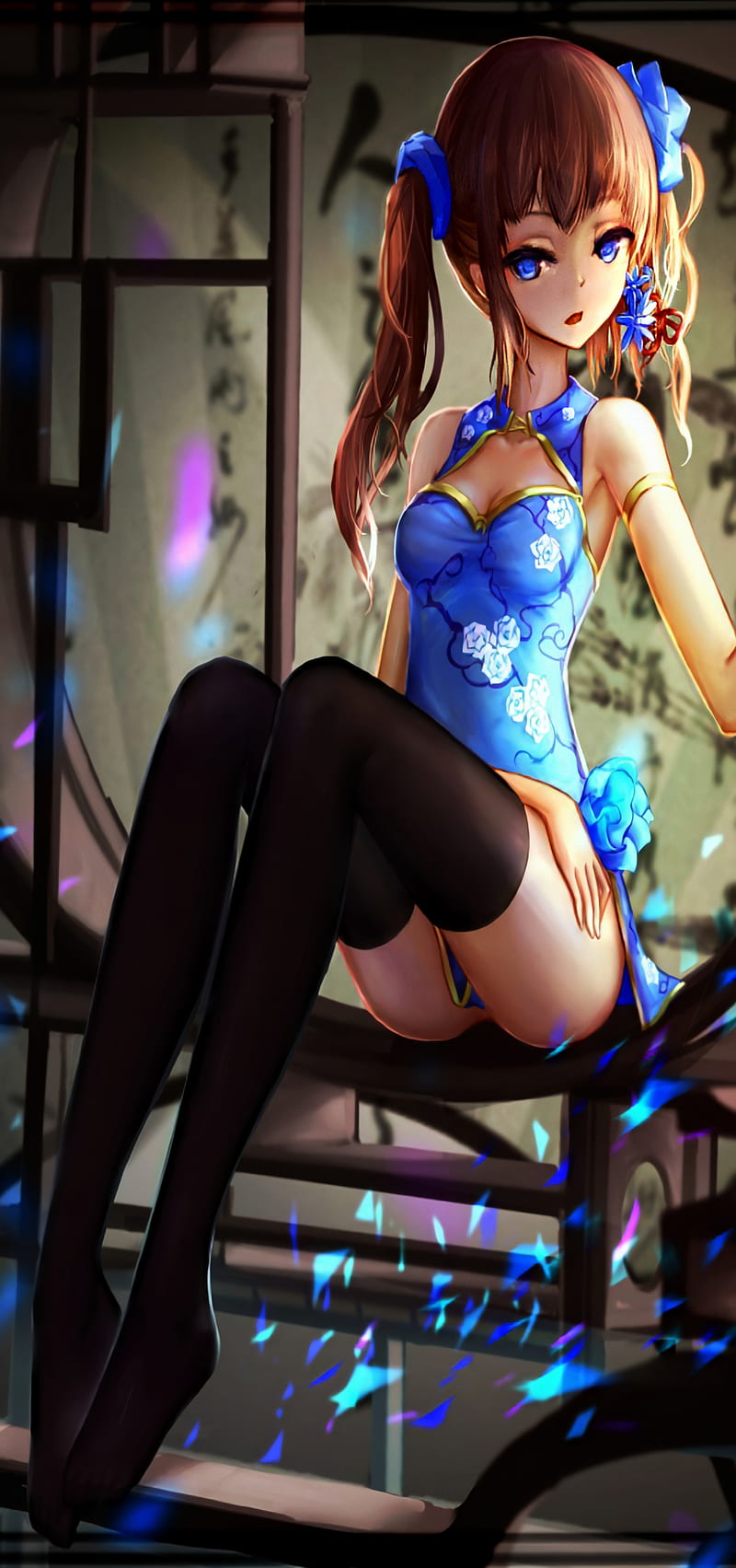 Mona China , kawai, mona azul, HD phone wallpaper